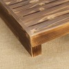 URFORESTIC Solid Wood Indoor/Outdoor 3 1/2" High Riser Step -