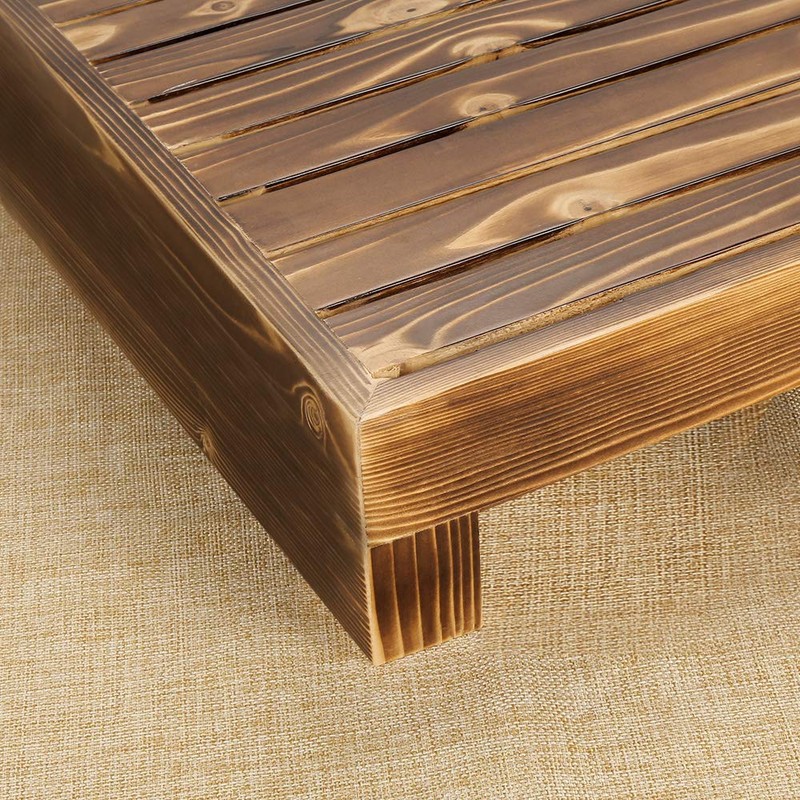 URFORESTIC Solid Wood Indoor/Outdoor 3 1/2" High Riser Step -