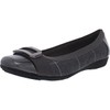 Anne Klein Womens Uplift Ballet Flat, Black, 9.5 US