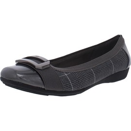 Anne Klein Womens Uplift Ballet Flat, Black, 9.5 US