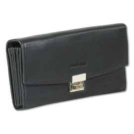 Rimbaldi Original KELLNERBÖRSE TAXIBÖRSE 3-Way Ladder Lock Soft Cowhide Nappa Leather Black, black, coin purse