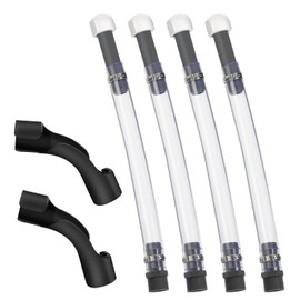 Eapele 4 PCS VP-Racing Fuel Jug Hose with 2 PCS Hose Benders，for 3/5/5.5 Gallon Gas Cans,Vp Fuel Jug, Gas Can Spout Replacement - No Spill, Precise Pour