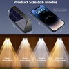 Brizled Solar Fence Lights Outdoor, 8 Pack 2700/4500/6500K 6 Modes