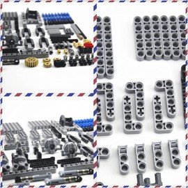 TTLYHEK Technics Parts Vehicles Suspension System with Tire 107x44 Technical Parts Set Compatible with All Major Brands, MOC Parts Building Toy DIY Accessories (200pcs)