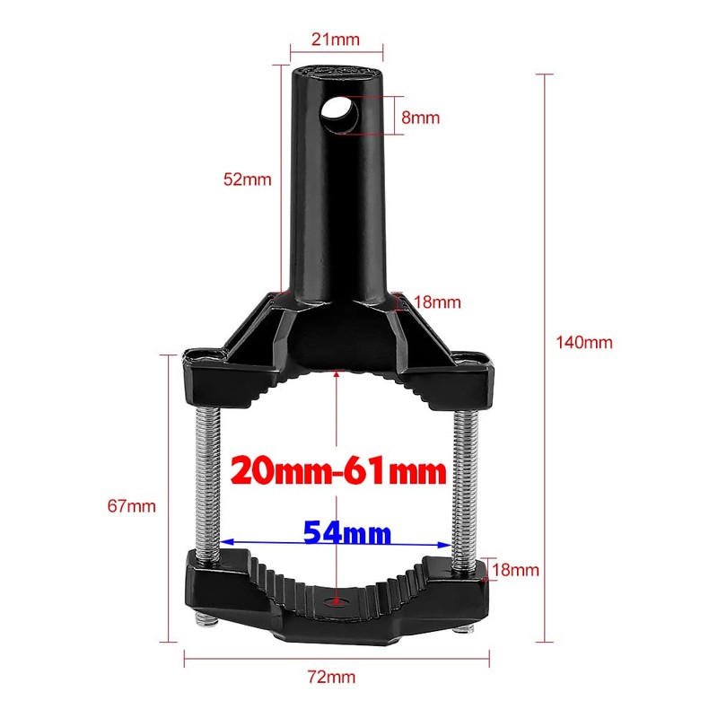 X-STYLE Motorcycle Fog Light Stay, Work Light, Bracket, Sandwich, Mounting