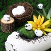 Invalidism 50 PCS Mini Resin Sheep Statue, Mini White Sheep