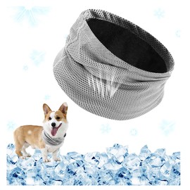 YZROHYI Kühlhalsband für Hunde 45x13 cm,Kühl Halstuch Hund Kühltuch,Dog Cooling Scarf,Kühlende Halstücher Hund Kühlender Kragen Unterwegs,Bandana Kühlendes Hundehalsband,Kühlung für Hunde im Sommer