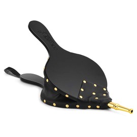 OAK LEAF Fire Bellows, 15.5" x 7" Fireplace Bellows Wood Air Blower for Fire Pit Indoor Outdoor Wood Stove Barbecue Fireplace Camping, Hand Bellows with Hanging Strap and Zinc Alloy Nozzle