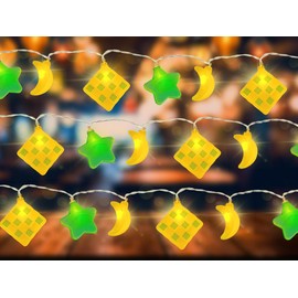 Kellegour Ramadan Lights Decorations,Ramadan Decorations Lamp for Home,Moon Star String Lights,Eid Mubarak Gifts for Gifts Home Party Children's Room