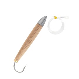 BLUEWING Cedar Plug 2pcs Fishing Plugs Wood Lure Natural Cedar Fully for Catching Tuna, Marlin and Other Carnivorous Fish, 4"