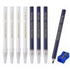 Neerow 8 gessetti per sartoria, 8,8 cm, con temperamatite, gesso