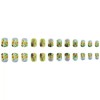 Short Press on Nails Square Fake Nails Easter Day False