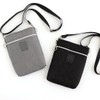 Mariqwant 000846-0001-02 Shoulder Pouch, Smartphone Shoulder Pouch, Daisy Embroidery, Black,