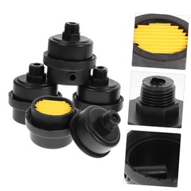 TEHAUX 4Pcs Air Compressor Intake Filter Durable Replacement Part for Noise Muffler Repair Compatible with Compressors Generators and Blowers Threaded Design