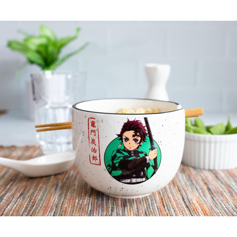 Just Funky Demon Slayer Ramen Bowl and Chopsticks