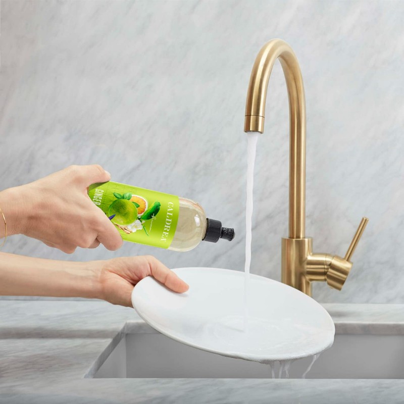 Caldrea Dish Soap, Biodegradable Dishwashing Liquid made with Soap Bark