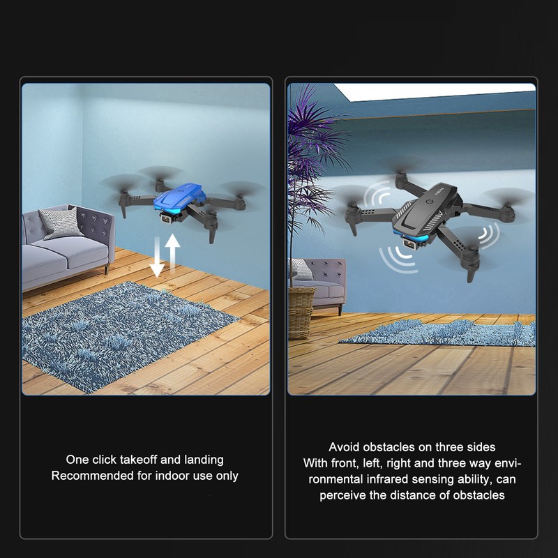 Foldable Drone 4K HD Dual Camera WiFi Intelligent Obstacle Avoidance