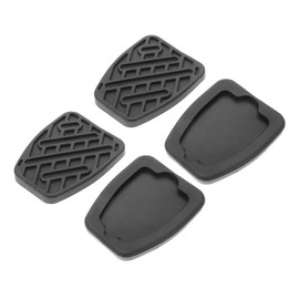 FELTECHELECTR 4pcs Rubber Clutch Pedal Pads Slip Brake Pedal Cover Easy Installation for Enhanced Driving Comfort Compatible with Nissan for Foot Fatigue Reduction