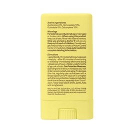 Sun Bum Sun Bum Kids SPF 50 Clear Face Stick Sunscreen | Broad Spectrum Sunblock with Vitamin E | Wet or Dry Skin Application | Hawaii 104 Act Compliant (Octinoxate & Oxybenzone Free)| Travel Friendly 0.53 oz