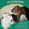 CHPPEY Pet Cleaning and Deodorizing Bathing Grooming Glove Wipes for
