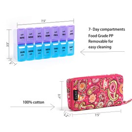 Caja organizadora de píldoras (7 días, redonda)