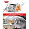 ADCARLIGHTS for 2002-2009 GMC Envoy Halogen Headlight W/O Bulbs