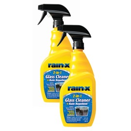 Rain-X 5071268-2 2-in-1 Glass Cleaner and Rain Repellant, 23 oz. (Pack of 2) - Provides a Streak-Free Clean for Automotive Glass While Preventing Sleet, Snow, Ice, and Road Spray Build Up