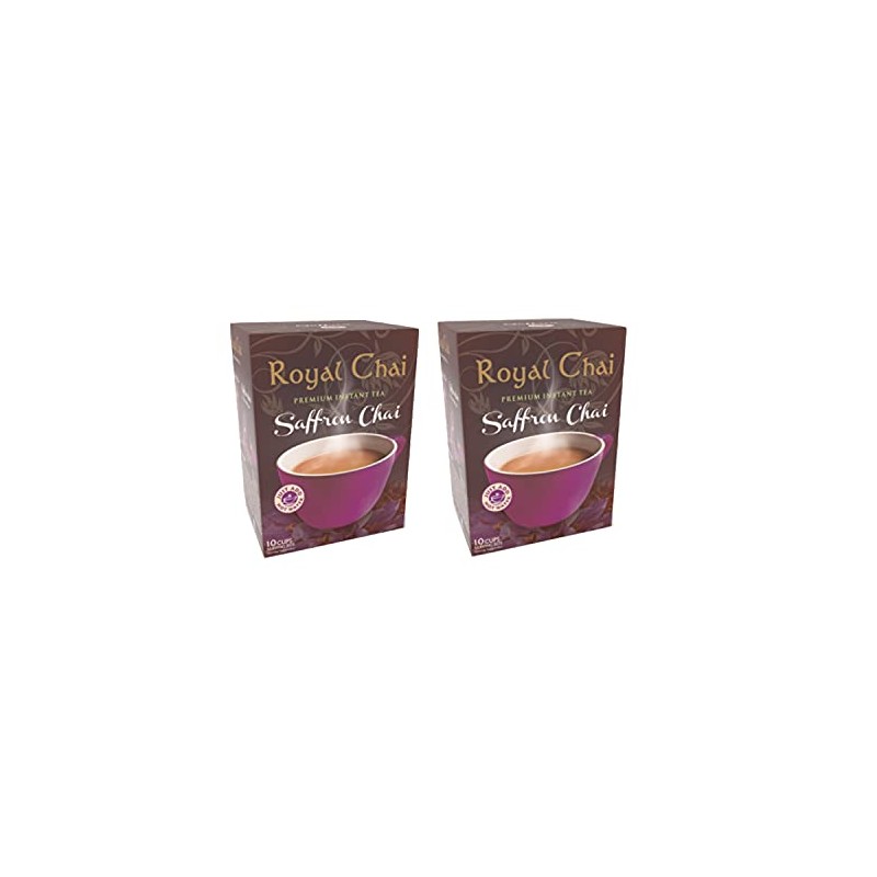 Royal Tea Saffron Chai Sweetened 220g (Pack of 2) –