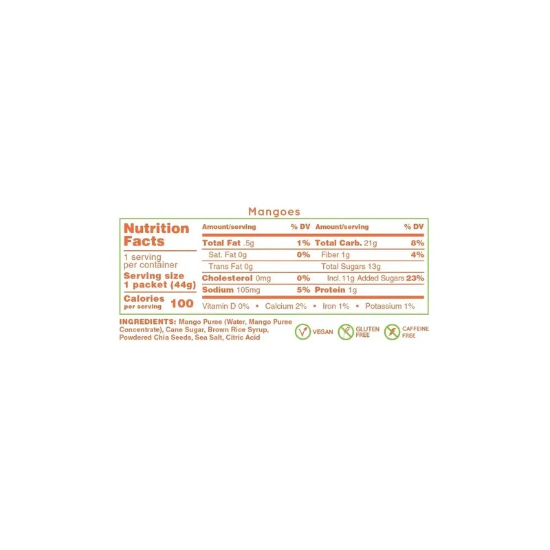 Gel Energético Huma Chía Mango (caja24 Geles)