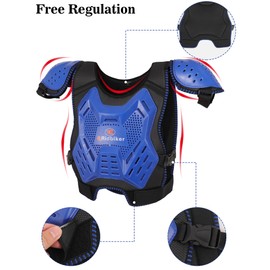 Kids Dirt Bike Chest Protector, Motocross Gear, Youth Motorcycle Riding Armor Vest Suit With Knee Guards Elbow Pads for Cycling Skiing MTB ATV