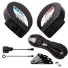 FARBIN Slender Horn Thin Compact Horn 12V Universal Twin Tone