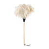 Redecker Ostrich Feather Duster with Varnished Wooden Handle, 31-1/2-Inches, Light