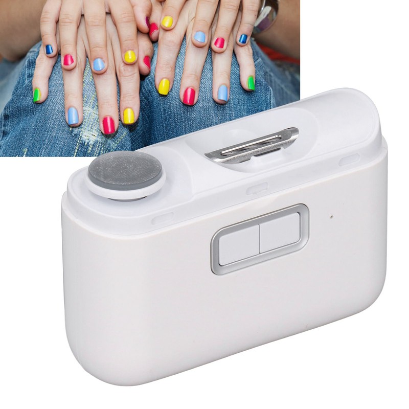 2 in 1 Electric Nail Clipper Fast Polishing Automatic Fingernail