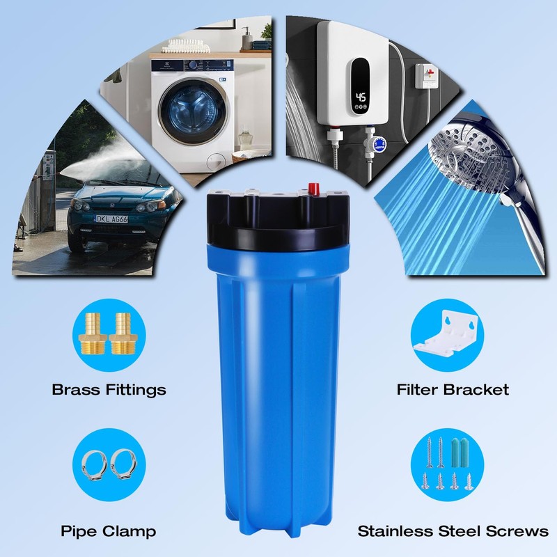 H&G Lifestyles Inline Water Softener for Water Heater, Scale Inhibitor