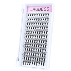 Premade Fans Eyelash Extensions 20D Mixed Tray Pointed Base Premade Lash Extensions Fans Middle Stem Premade Lash Fan Synthetic Mink Volume Lash Extensions (20D-0.07C-12-18mm)