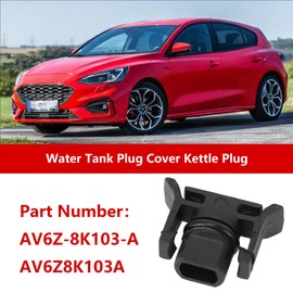 Radiator Cap Radiator Coolant Overflow Drain Cap Water Tank Plug Cover Kettle Plug for Ford Focus 2012-2018 for Ford Escape 2014-2016 Replacement AV6Z-8K103-A AV6Z8K103A CV6Z-8K103-A 1Pcs