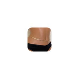 Waist Chain for Women Body Chain Jewelry Silver Rhinestone Waist Chain Belt Silver Navel Belly Chain Crystal Body Chains Jewelry for Summer Beach Outfits