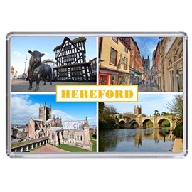 Hereford England United Kingdom Souvenir Acrylic Fridge Magnet (Standard: 70x45mm)