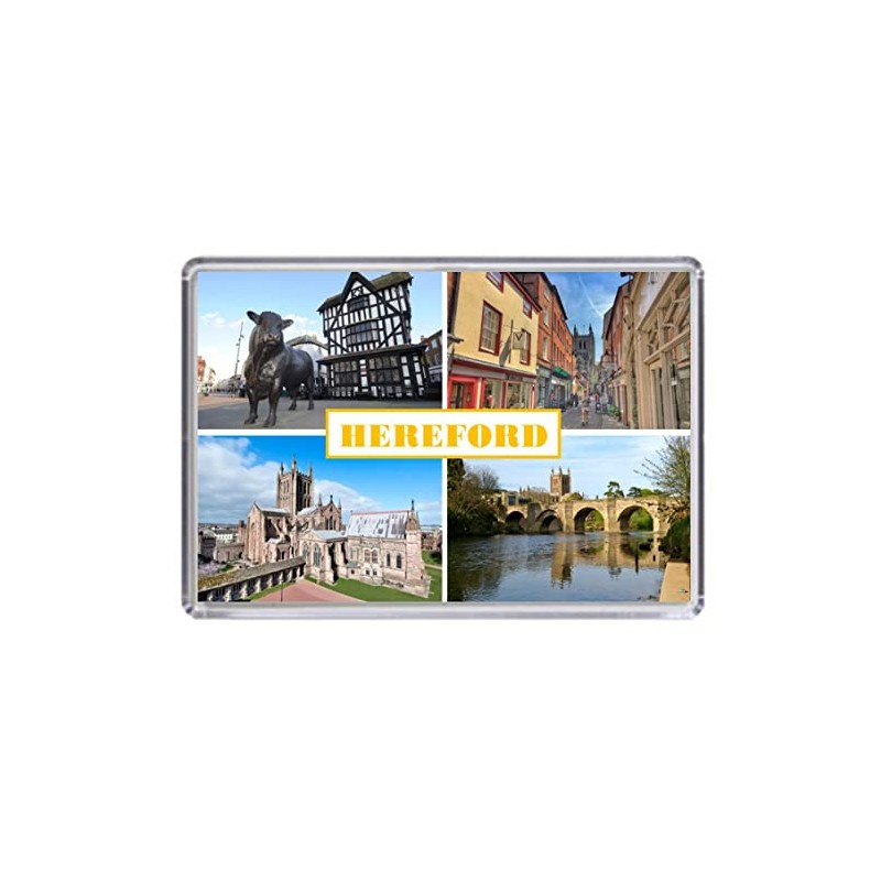 Hereford England United Kingdom Souvenir Acrylic Fridge Magnet (Standard: 70x45mm)