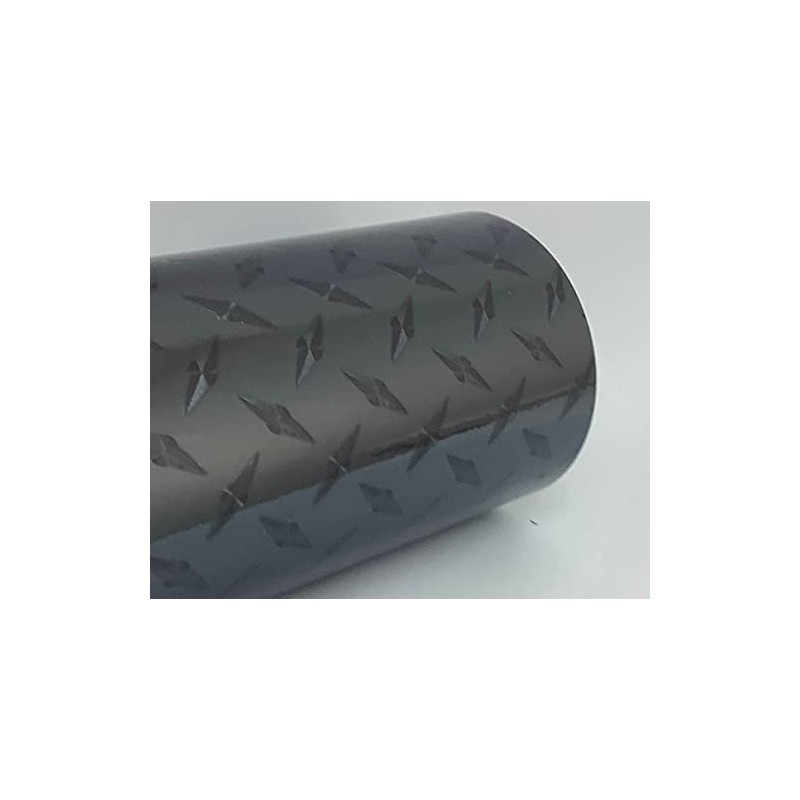 Black Diamond Plate Sign Vinyl, 24 inch x 30 Feet