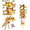 Chinese Feng Shui Lucky Brass Pagoda Wind Chime Great Help