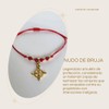 Pulsera Nudo de Bruja- Hilo Rojo Amuleto de Protección Chapado
