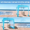 UPWELL Beach Tent Easy Set Up Canopy Sun Shelter Shade