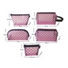 Hinapan 5 Pieces Mini Makeup Bag Set Mesh Cosmetic Bag