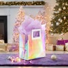 KeerxunBag 1 Pack Holographic Gift Bags with Handles & 2