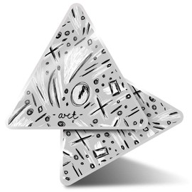 2 x Triangle Stickers 7.5cm - BW - Modern Art Doodles Scribbles Fun Decals for Laptops,Tablets,Luggage,Scrap Booking,Fridges #43011