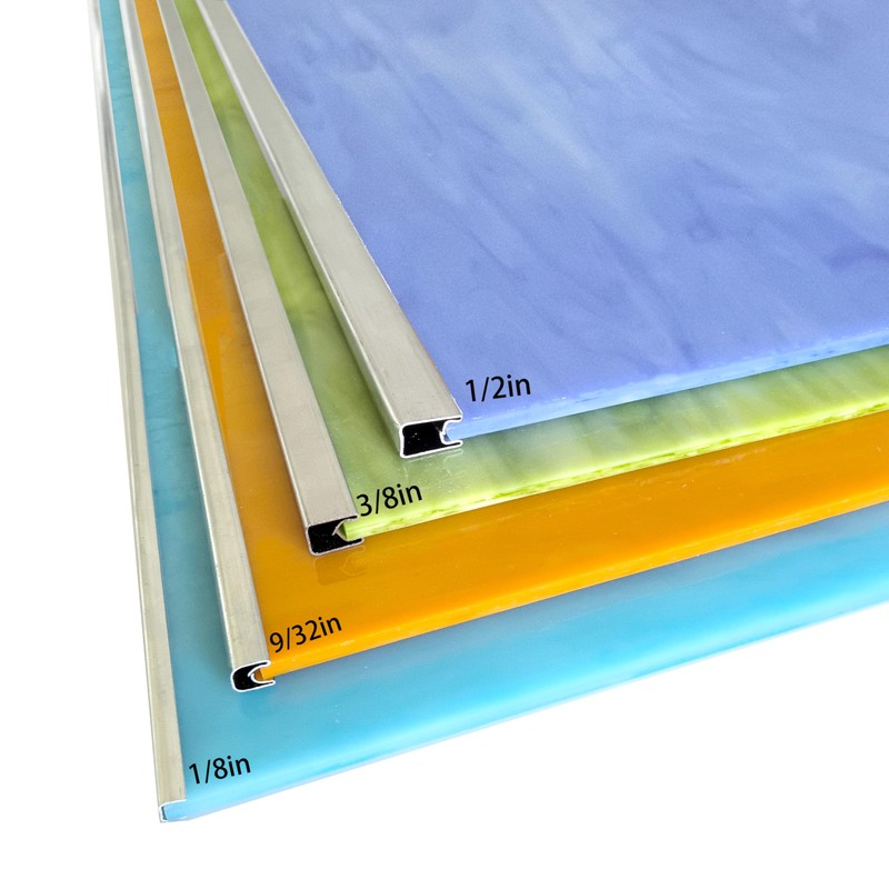 1/2" U Zinc Came for Stained Glass Works Framing, 24ft