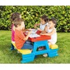 DOLU : Big Plastic Picnic Table for 4 - Blue,