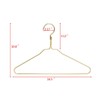 Beautiful Gold Aluminum Metal Suit Hangers Heavy Duty Coat Hangers