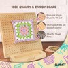 Olikraft Crochet Board with Pegs - 15 Pins Granny Square